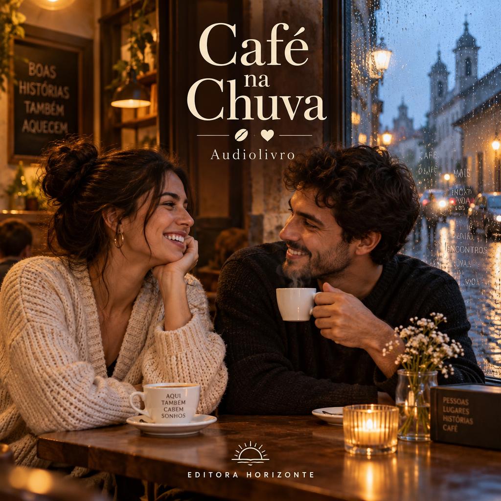 Capa do audiolivro Café na Chuva